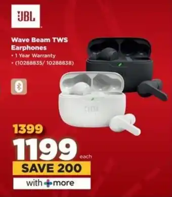 HiFi Corp JBL Wave Beam TWS Earphones offer