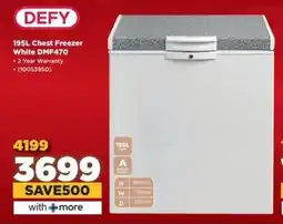 HiFi Corp DEFY Chest Freezer White DMF470 offer