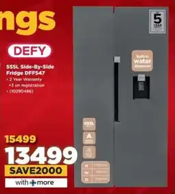 HiFi Corp DEFY Side-By-Side Fridge DFF547 offer