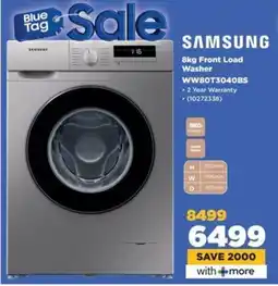 HiFi Corp SAMSUNG Front Load Washer WW80T3040BS offer