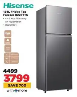 HiFi Corp Hisense Fridge Top Freezer H225TTS offer