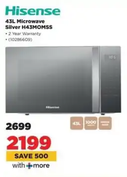 HiFi Corp Hisense Microwave Silver H43MOMSS offer