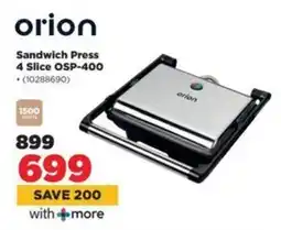 HiFi Corp Orion Sandwich Press 4 Slice OSP-400 offer