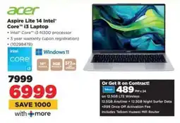 HiFi Corp Acer Aspire Lite 14 Intel Core i3 Laptop offer