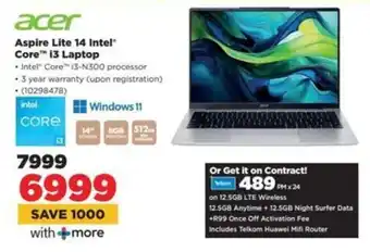 HiFi Corp Acer Aspire Lite 14 Intel Core i3 Laptop offer