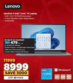 HiFi Corp Lenovo IdeaPad 3 Intel Core i5 Laptop offer