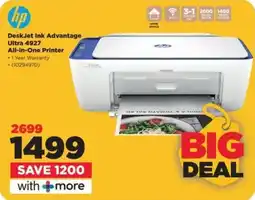 HiFi Corp HP DeskJet Ink Advantage Ultra 4927 All-in-One Printer offer