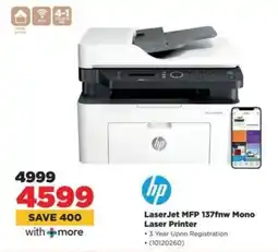 HiFi Corp HP LaserJet MFP 137fnw Mono Laser Printer offer