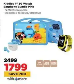 HiFi Corp VGKE Kiddies 7" 3G Watch Earphone Bundle Pink offer