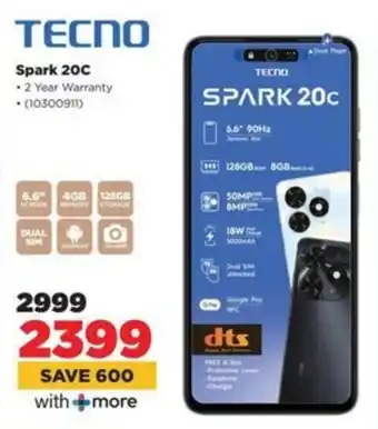 HiFi Corp TECNO Spark 20C offer