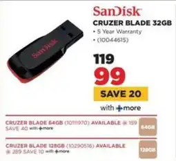 HiFi Corp SanDisk Cruzer Blade 32GB offer