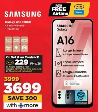 HiFi Corp SAMSUNG Galaxy A16 128GB offer