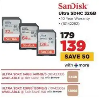 HiFi Corp SanDisk Ultra SDHC 32GB offer