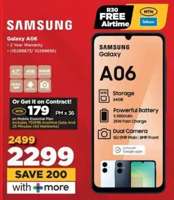 HiFi Corp SAMSUNG Galaxy A06 offer