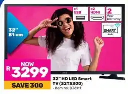 Game SAMSUNG 32" HD LED Smart TV offer