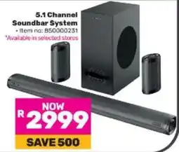 Game SKYWORTH 5.1 Channel Soundbar System offer