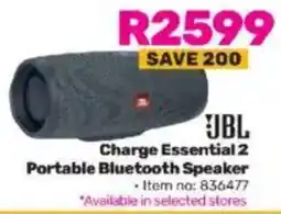 Game JBL Charge Essential 2 Portable Bluetooth Speaker offer