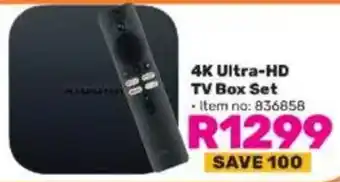 Game 4K Ultra-HD TV Box Set offer