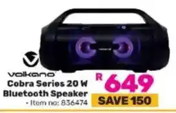 Game Volkano Cobra Series 20 W Bluetooth Speaker offer