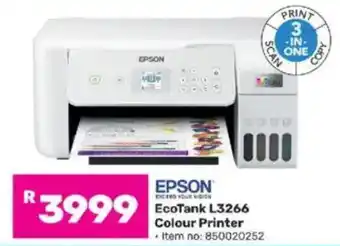 Game EPSON EcoTank L3266 Colour Printer offer