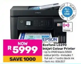 Game EPSON EcoTank L5290 Inkjet Colour Printer offer