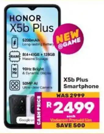 Game HONOR X5b Plus Smartphone offer