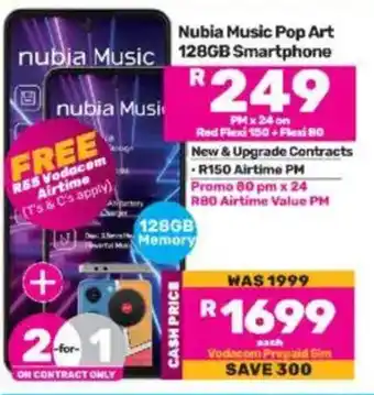 Game Nubia Music Pop Art 128GB Smartphone offer