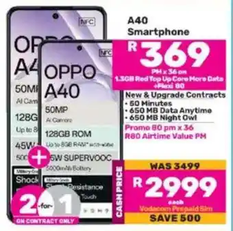 Game Oppo A40 Smartphone offer