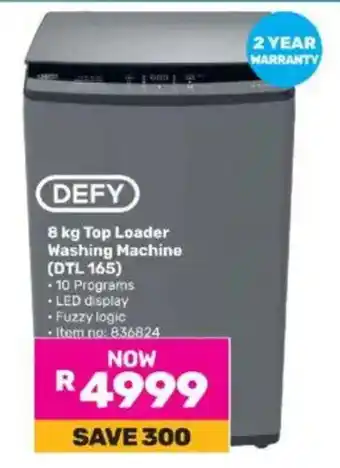 Game DEFY Top Loader Washing Machine (DTL 165) offer