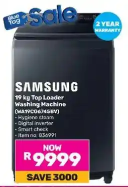 Game SAMSUNG Top Loader Washing Machine offer