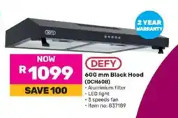 Game DEFY Black Hood (DCH60B) offer