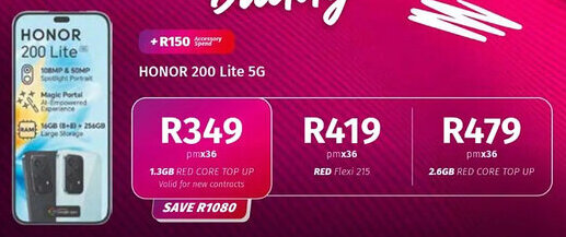 Vodacom HONOR 200 Lite 5G offer