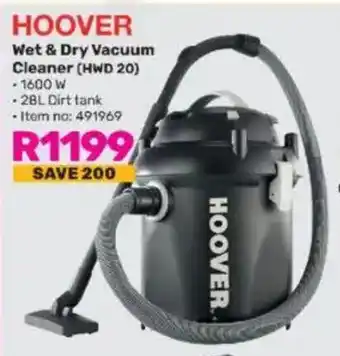 Game HOOVER Wet & Dry Vacuum Cleaner (HWD 20) offer