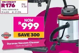 Game GENESIS Duravac Vacuum Cleaner offer