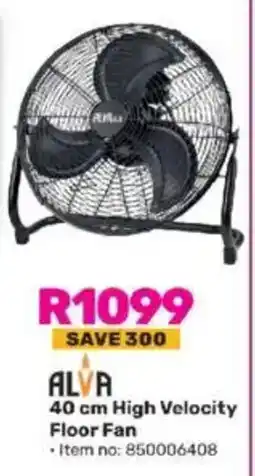 Game ALVA High Velocity Floor Fan offer