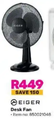 Game EIGER Desk Fan offer