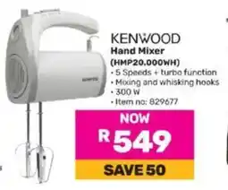 Game KENWOOD Hand Mixer (HMP20.000WH) offer