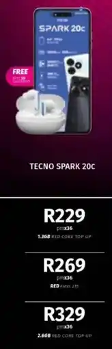 Vodacom Tecno Spark 20C offer