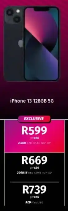 Vodacom iPhone 13 128GB 5G offer