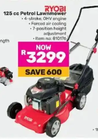 Game RYOBI 125 cc Petrol Lawnmower offer