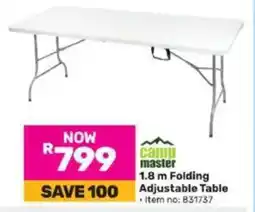 Game Camp Master Folding Adjustable Table offer