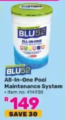 Game BLU52 All-in-One Pool Maintenance System offer