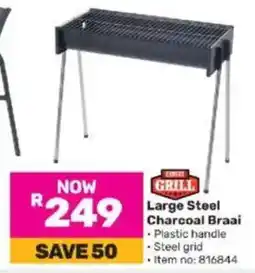 Game Large Steel Charcoal Braai offer