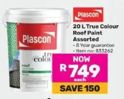 Game Plascon True Colour Roof Paint Assorted offer