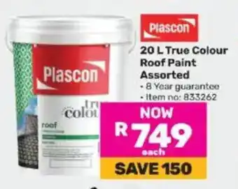 Game Plascon True Colour Roof Paint Assorted offer