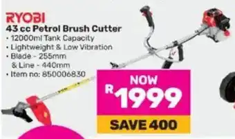 Game RYOBI 43 cc Petrol Brush Cutter offer