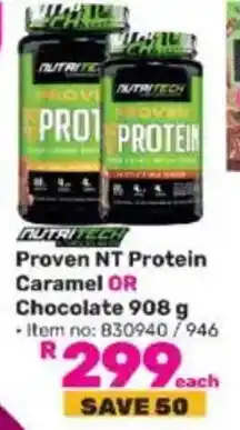 Game NUTRITECH Proven NT Protein Caramel OR Chocolate offer