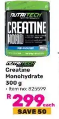 Game NUTRITECH Creatine Monohydrate offer