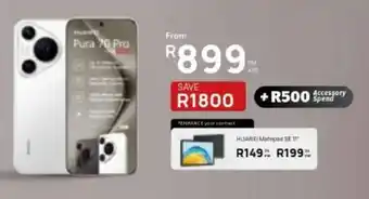 Vodacom HUAWEI Pura 70 Pro offer