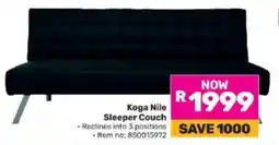 Game Koga Nile Sleeper Couch offer